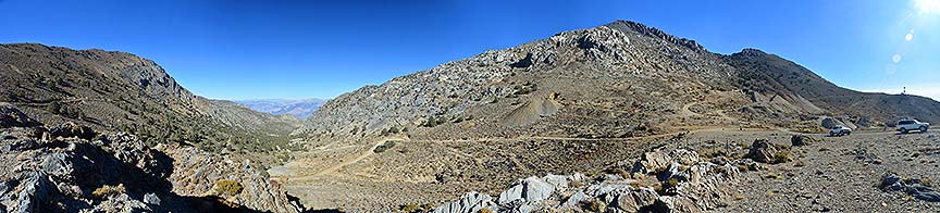 Panorama of Cerro Gordo Pass, November 16, 2014